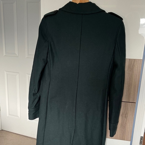 BLK DNM Green Military Wool Winter Coat - Picture 4 of 6